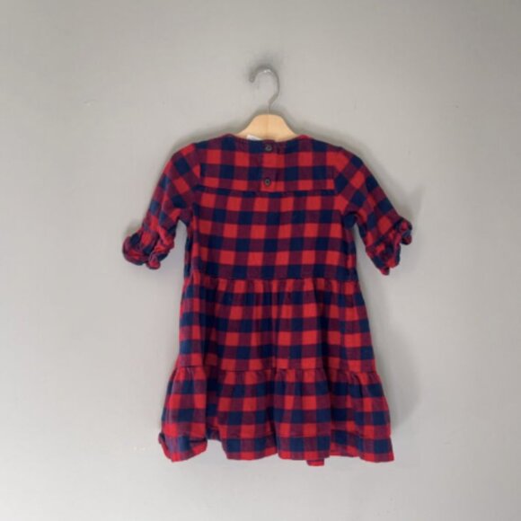 $22 ADD ON Hanna Andersson Plaid flannel Dress 5Y H&M mini boden janie and jack - Picture 2 of 2